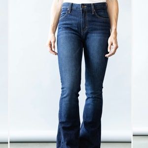 Kimes Ranch Jennifer Dark Wash Super Flare Jeans.